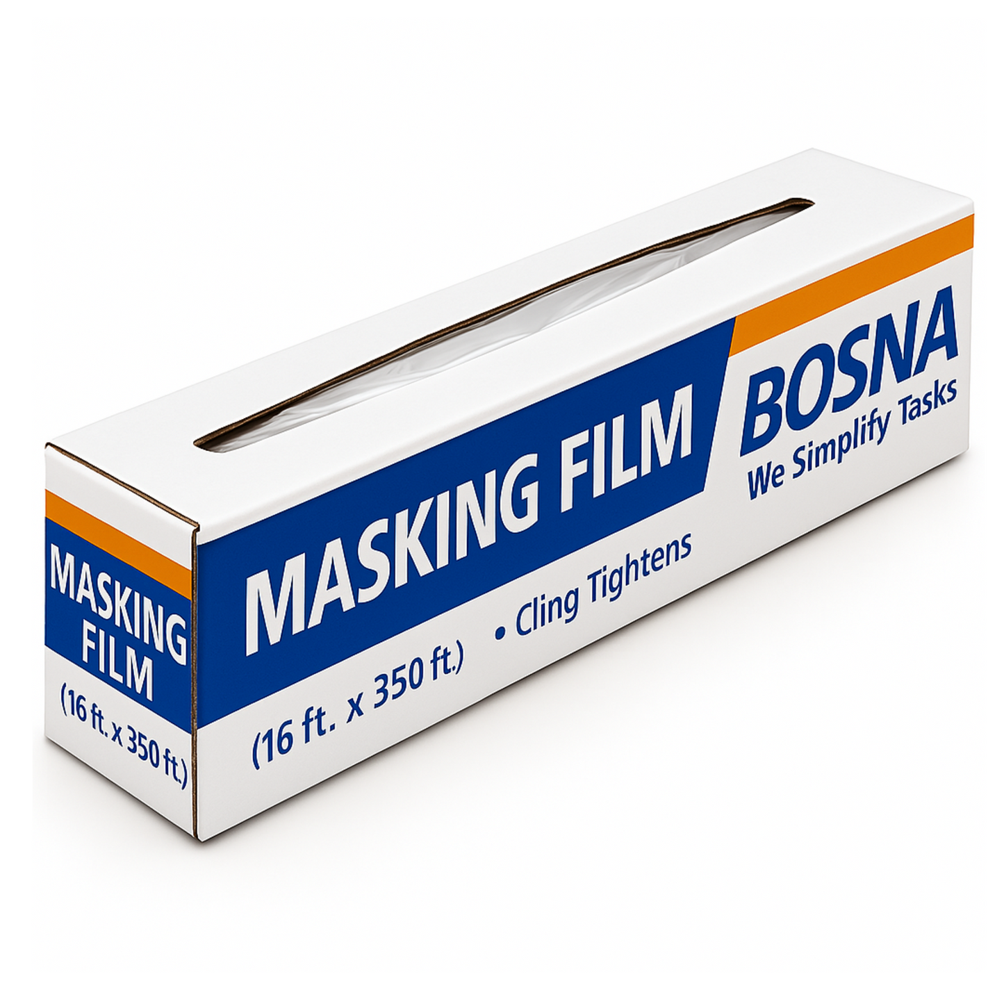 Bosna Automotive 12ft x 400ft overspray plastic sheeting roll for car and marine paint masking applications