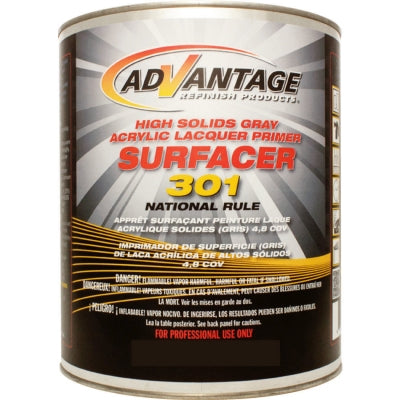 ADV 30104 Acrylic Gray Lacquer Primer – 1 Quart, high-quality automotive primer for professional refinishing.