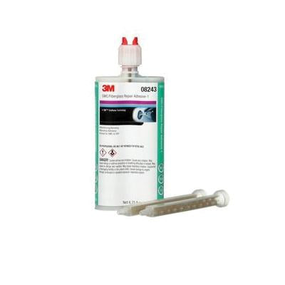 3M Automix 08243 SMC/Fiberglass Repair Adhesive, a two-part urethane adhesive designed for strong bonding of SMC and fiberglass materials, ensuring high durability and professional-grade results.