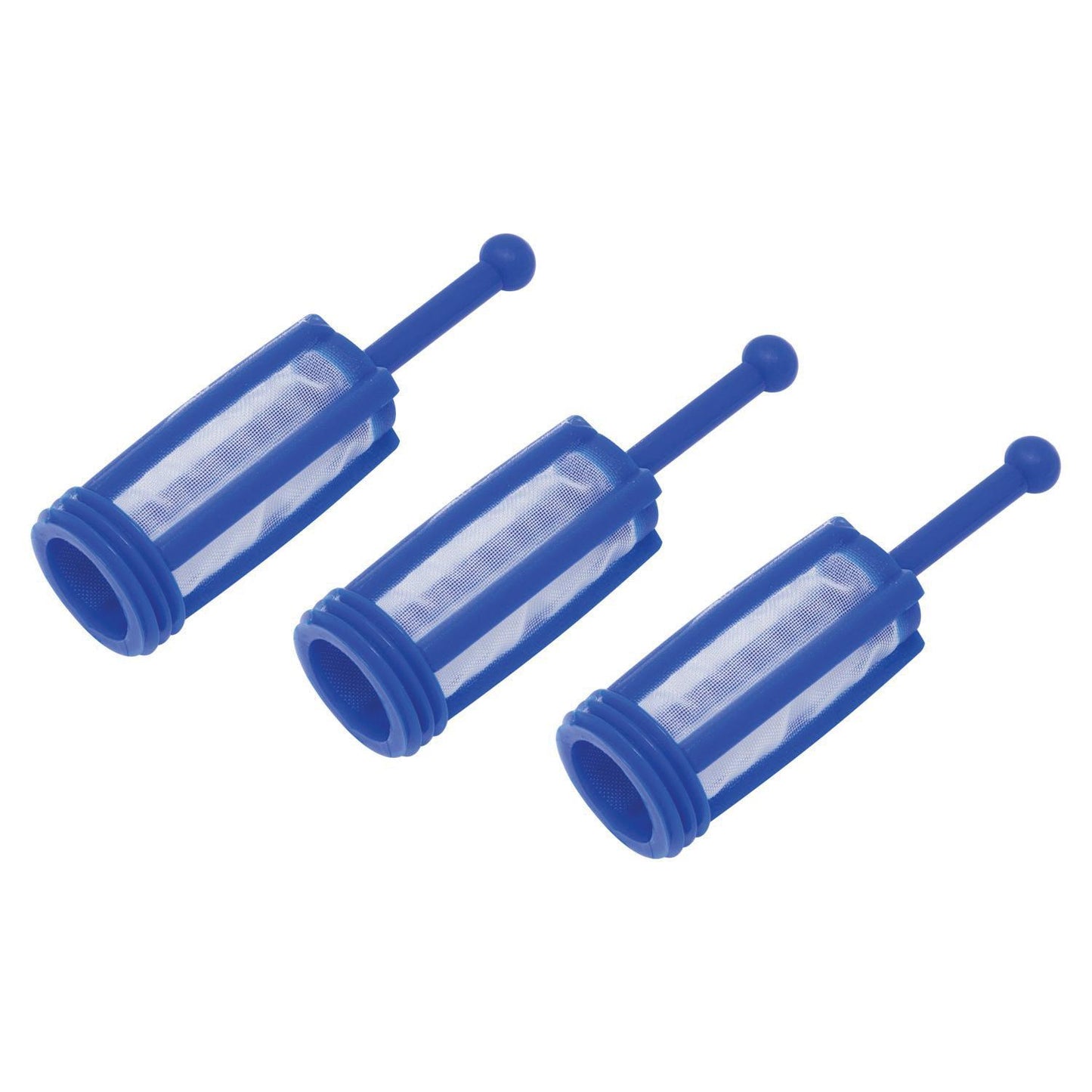 AES 150-34 Fine Mesh Gravity Feed Paint Strainers – Set of 3 Blue Filters for Spray Guns