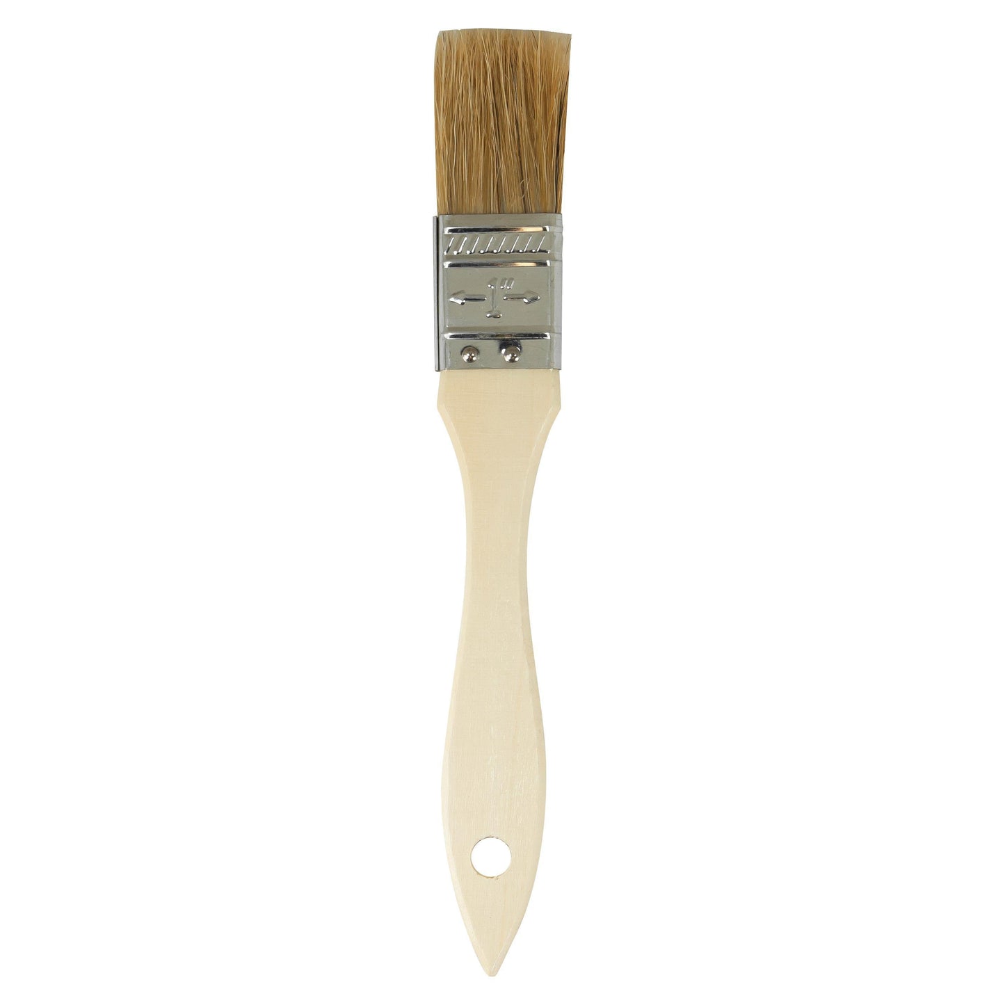 AES 602 1 inch paint brush with natural wood handle and white china bristle for general-purpose use