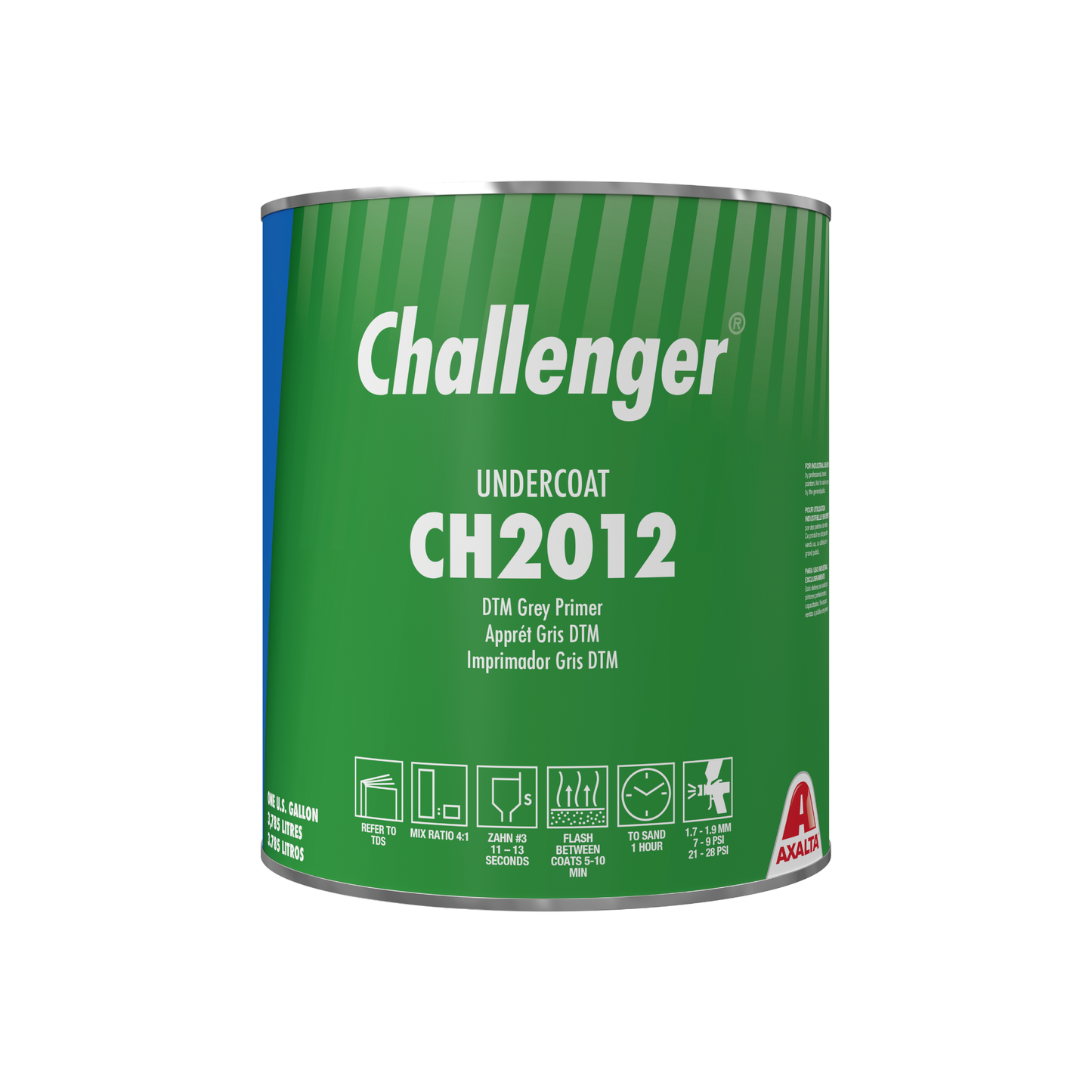 Challenger NR CH2012 National Rule DTM Grey Primer – professional automotive refinishing primer in 1 gallon container.