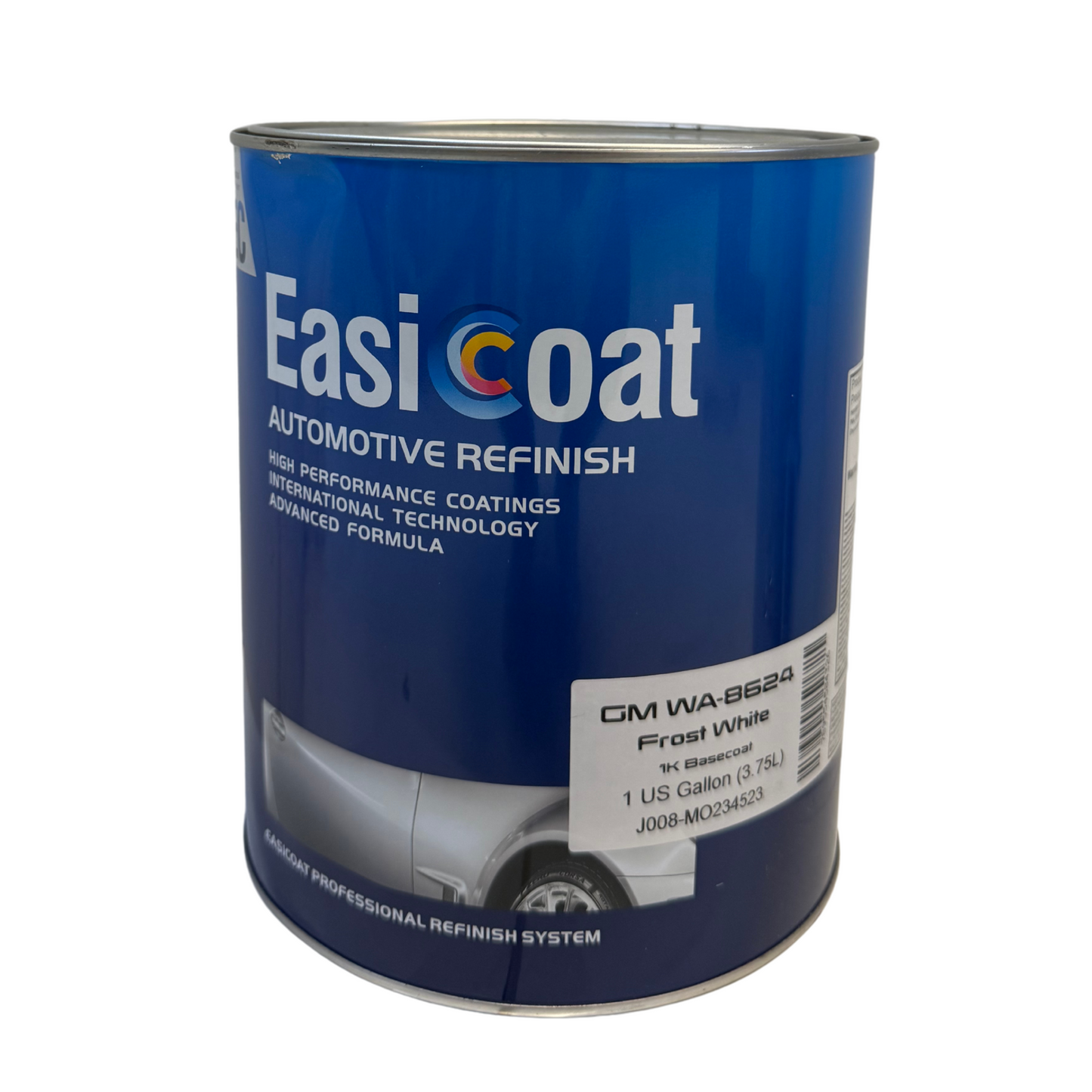 1-gallon container of EC-8624 GMC Factory Pack, designed for OEM color matching and professional automotive refinishing, requiring a clear coat for added protection and gloss.