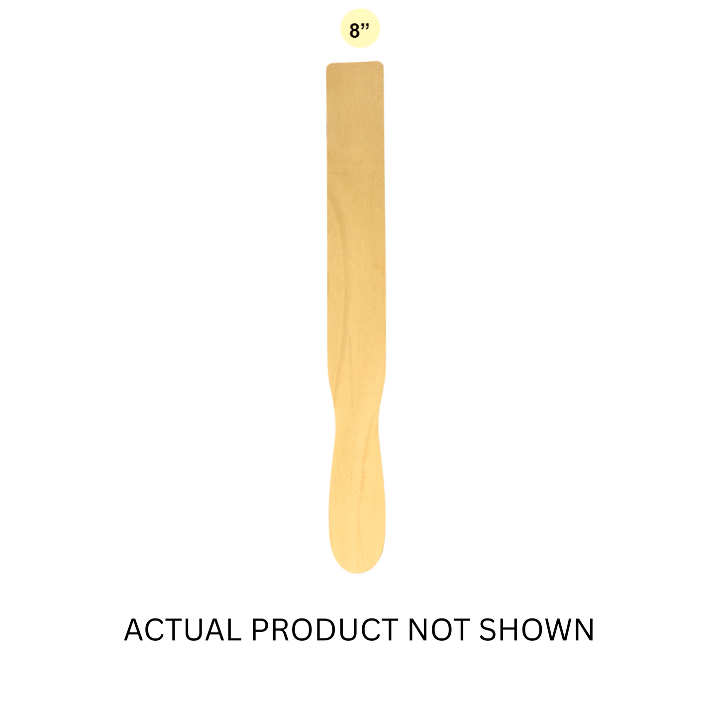 MGD-1008 8" Wood Stir Sticks, a high-quality wooden mixing tool designed for efficient stirring and blending of paints, adhesives, and coatings, ensuring consistent mixing and easy handling.