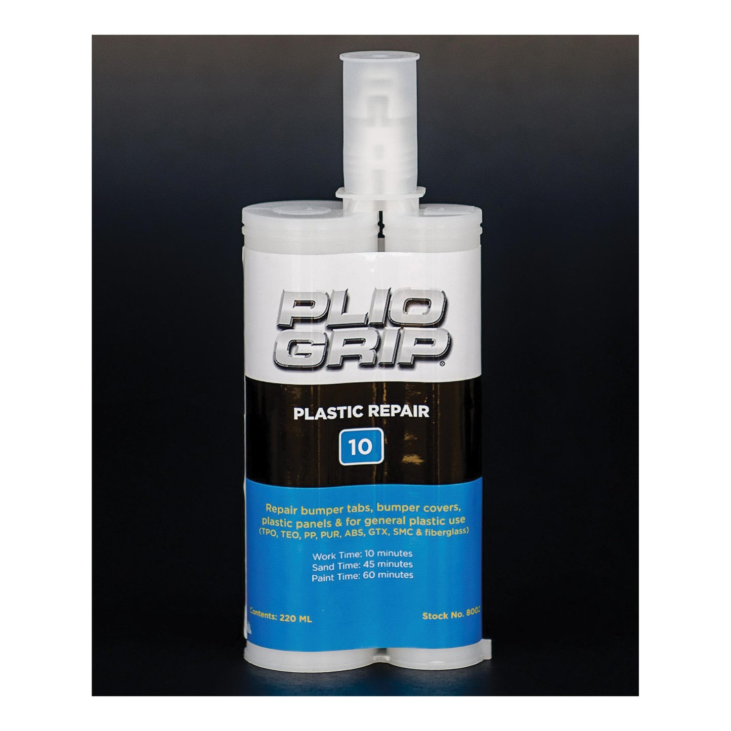 PLIOGRIP® Panel Bonding Repair (PLI 8002, 220 mL), designed for automotive, industrial, and composite repair applications, ensuring strong adhesion, durability, and precise application with a 3.5-minute application time.