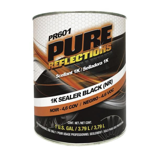 PR-PR601 1K Sealer Black (1-Quart), designed for automotive refinishing applications, ensuring excellent adhesion, uniform coverage, and fast drying for professional-grade results.