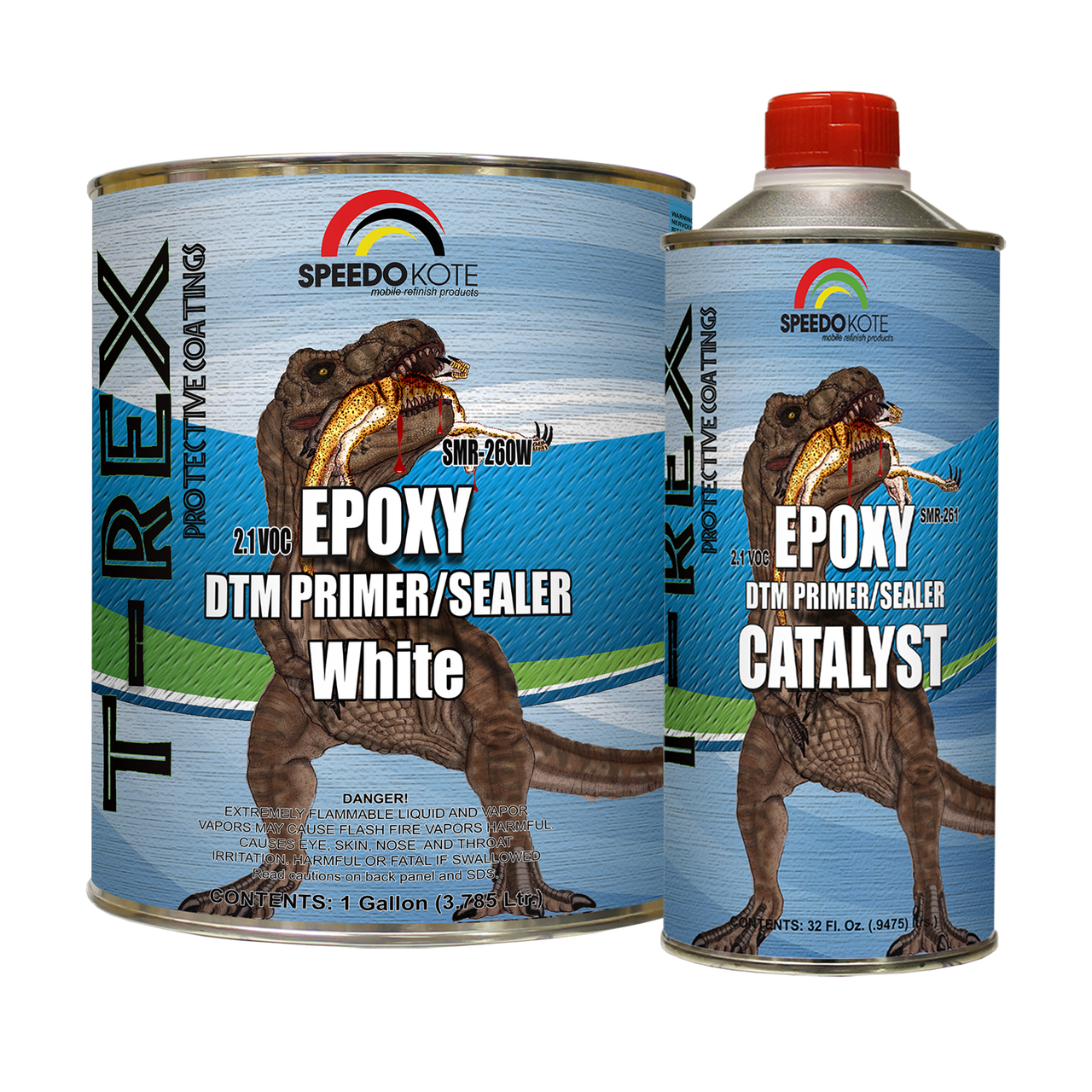 SMR-260W/261 2.1 VOC Epoxy DTM Primer/Sealer White, a fast-drying, high-adhesion primer providing exceptional corrosion resistance and superior adhesion for automotive, industrial, and marine applications.