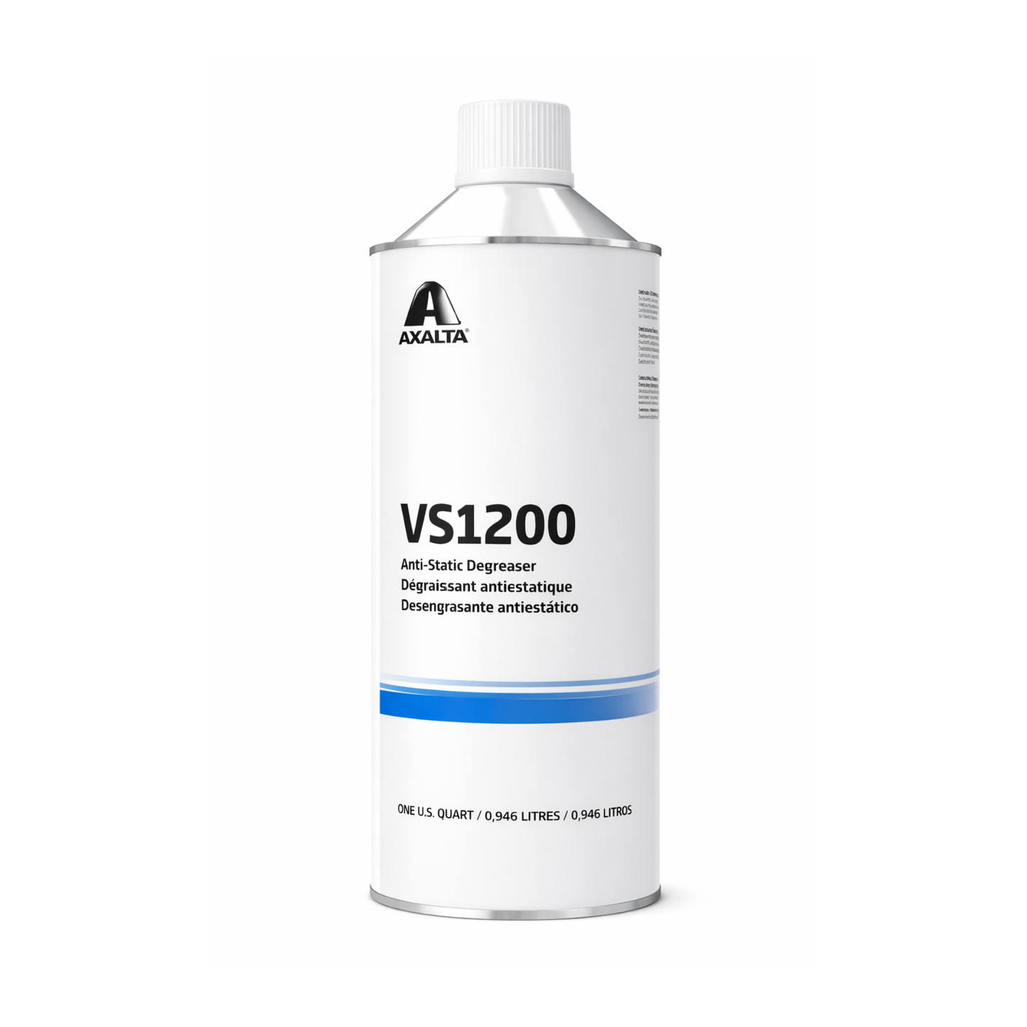 Axalta VS1200 Anti-Static Degreaser – low VOC clear liquid surface cleaner, 1/4 gallon.