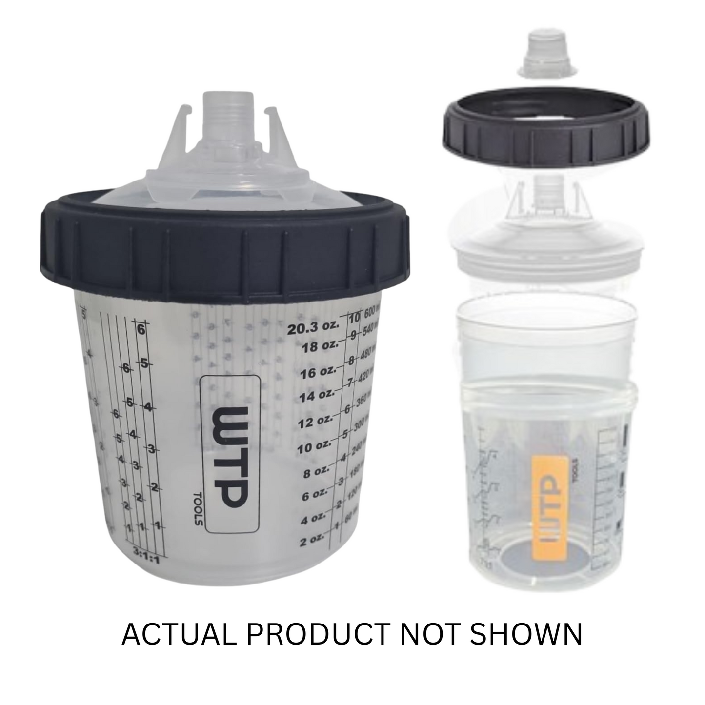WTP Disposable Cups – Each – Single 800ml disposable cup, perfect for individual applications.