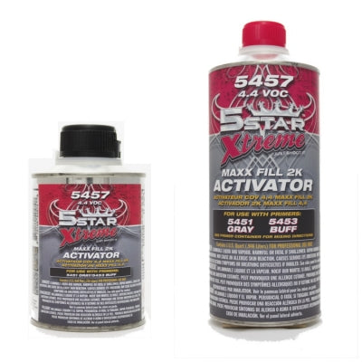 5Star Xtreme 5457 Maxx Fill 2K Primer Activator – 1 Quart bottle for automotive refinishing