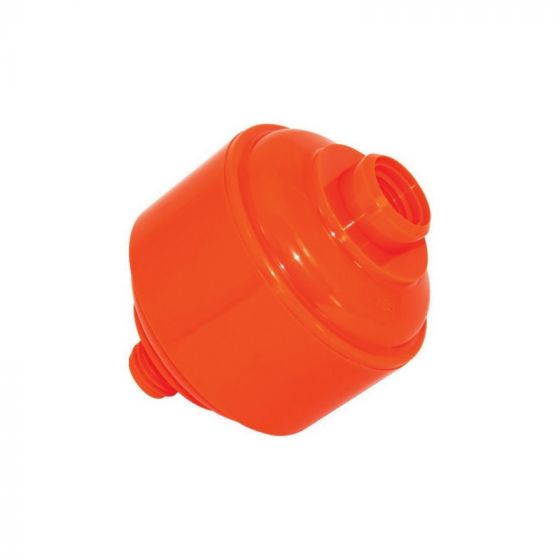 AES 323 disposable spray gun air filter 1ll4 inch in bright neon orange for moisture and impurity removal