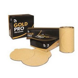 USC Gold Pro 082506 Sanding Disc – 8" P80 grit PSA abrasive for wet/dry sanding.