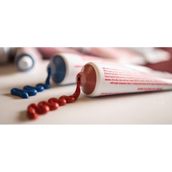 USC 27160 Cream Hardener (2.75 oz, Blue), a non-separating benzoyl peroxide paste designed to activate and cure polyester-based body fillers, putties, and fiberglass resins, ensuring consistent curing and strong adhesion.