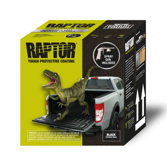 U-POL 0820G National Rule RAPTOR Black Kit (1 Gallon), a durable urethane coating designed for superior protection and impact resistance, ensuring scratch-resistant, waterproof, and UV-resistant performance.