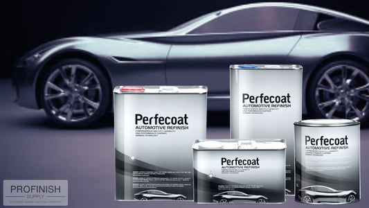 Professional automotive refinish paint system Perfecoat by Yatu, featuring high-quality coatings for body shops and refinish professionals.