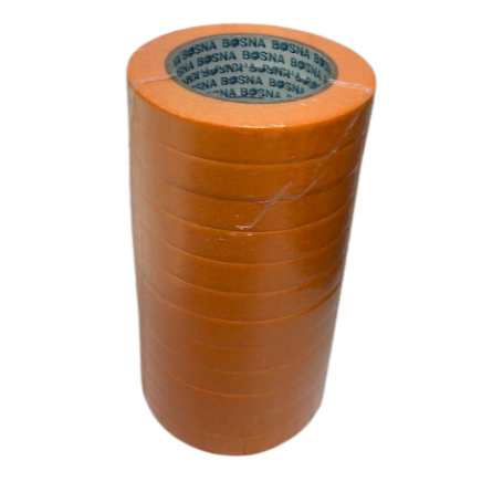 02-B270-04 BOSNA ORANGE MASKING TAPE 3/4 INCH SLEEVE 12