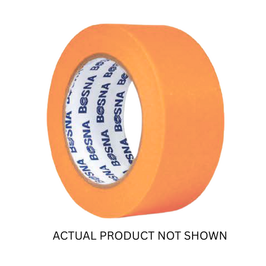 Bosna B270 2-inch orange masking tape sleeve with 6 UV- and heat-resistant rolls for automotive and marine paint masking applications.