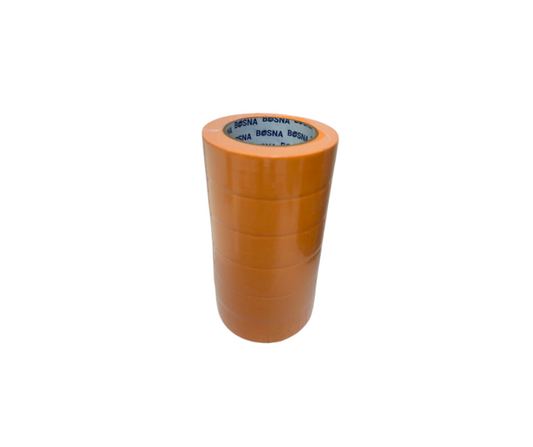 Bosna B270 2-inch orange masking tape sleeve with 6 UV- and heat-resistant rolls for automotive and marine paint masking applications.
