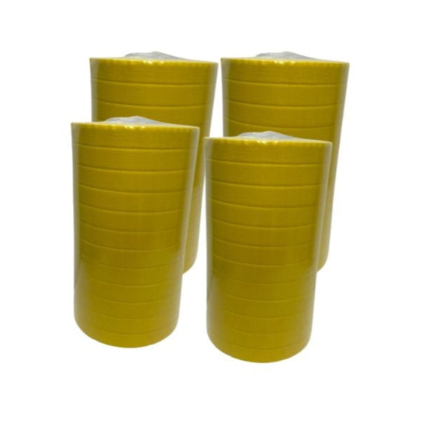 Box of 48 rolls of Bosna B285 3ll4-inch yellow premium masking tape, UV- and heat-resistant, ideal for automotive and marine paint masking applications.