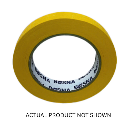 02-B285-04 BOSNA YELLOW PREMIUM MASKING TAPE 3/4 INCH EACH 1