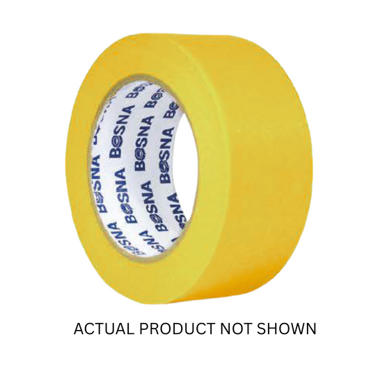 Bosna B285 1.5-inch yellow premium masking tape Each UV- and heat-resistant rolls for automotive and marine paint masking applications.