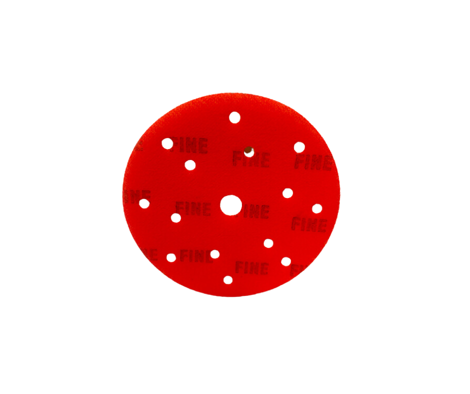 Single Bosna ADC13 FN 15-hole automotive foam sanding disc in fine grit for precise surface finishing