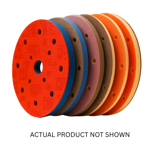 Single Bosna ADC13 SF 15-hole automotive foam sanding disc in superfine grit for precise finishing applications.