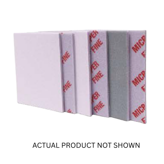 Bosna single-sided sanding pads, neatly stacked, with varying grit levels, designed for smoothing surfaces and fine finishing in woodworking, automotive, and home improvement projects.