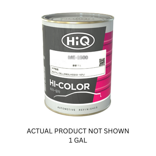 1-gallon HiQ mixed paint can labeled "HI-COLOR" for automotive refinishing, designed for professional-grade applications in auto body shops and industrial settings.