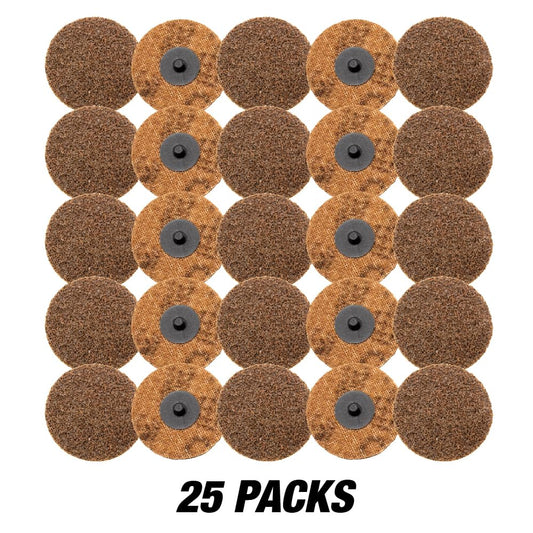 SCB50743 3-Inch QC Surface Conditioning Disc (Brown, Coarse), designed for surface preparation, blending, and finishing applications, ensuring efficient removal of rust, oxidation, and contaminants for professional-grade results.