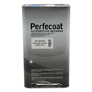 Perfecoat PC-5000 High Gloss Clear – premium automotive clear coat in a 1 Gallon container, designed for professional refinishing applications.