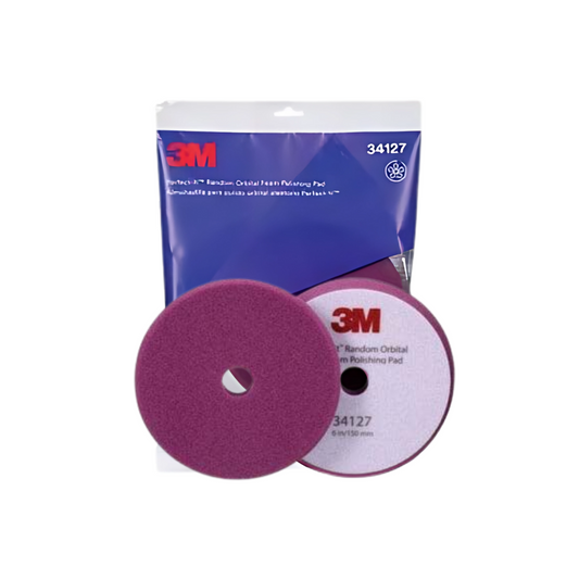 3M 34127 PERFECT IT RANDOM ORBITAL COARSE WOOL COMPOUNDING PAD PURPLE EACH 1