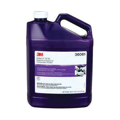 3M 36061 Perfect-It EX AC Rubbing Compound jug – 1 Gallon container ideal for professional body shops