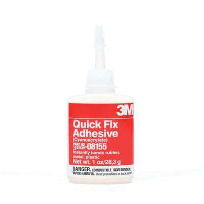 3M 08155 Quick Fix Adhesive – 1 oz Bottle | Fast-Acting Cyanoacrylate for Automotive and Marine Repairs