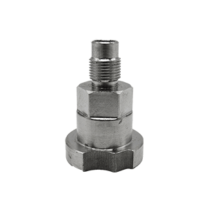 Stainless steel adapter with hex base for Central Pneumatic spray guns – ADP08