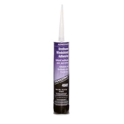 Transtar 4502 Urethane Windshield Adhesive (Black, 11 oz.), a high-performance adhesive designed for strong and durable windshield and backlight bonding, ensuring excellent adhesion and weather resistance.