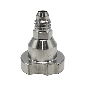 Slim metal adapter with threaded end – ADP14 for DeVilbiss SRI-PRO spray gun