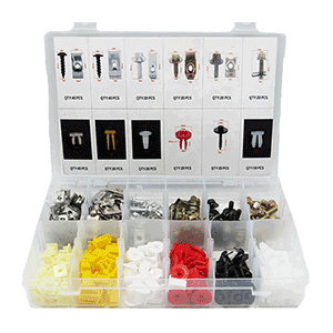 SLPS-4534 Star License Plate Nut and Screw Kit (Box of 340), a comprehensive fastener set designed for secure and reliable license plate mounting with organized storage and durable construction.