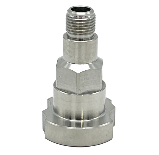 Metallic paint spray gun adapter with threaded top – ADP26 for DeVilbiss