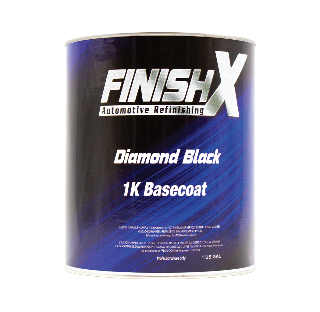 FinishX F9544 Diamond Black 1K Basecoat – 1 Gallon Automotive Paint