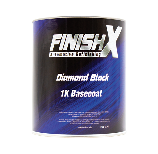 FinishX F9544 Diamond Black 1K Basecoat – 1 Gallon Automotive Paint