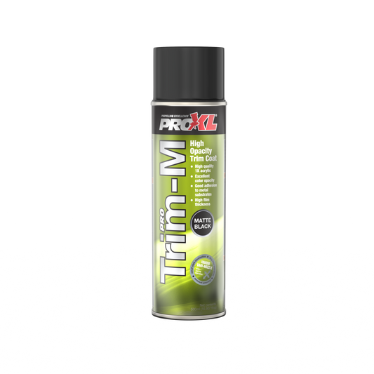 Pro-XL A high-quality 1K acrylic paint trim coating that is suitable for fast and high quality repairs on car or van bodywork plastic trim and for industrial plastic dressing applications, long lasting way to restore the OEM appearance on plastic trim.

Our trim coating has an extremely high content of pigments, solids, and additives, that results in excellent hiding-power, film thickness and adhesion on many substrates including bare metal.