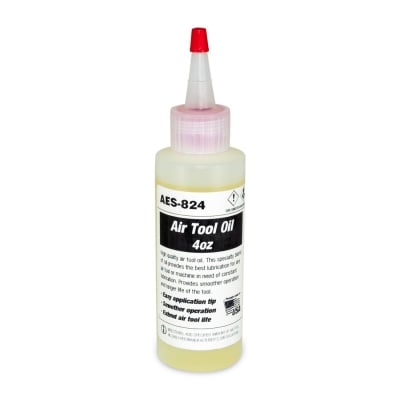 AES 824 4 oz Air Tool Oil bottle with precision tip for pneumatic tool lubrication