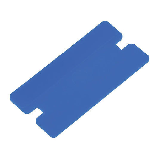 AES 87606 Plastic Razor Blade – Blue Non-Marring Scraper Blade for Safe Surface Removal (Box of 100)