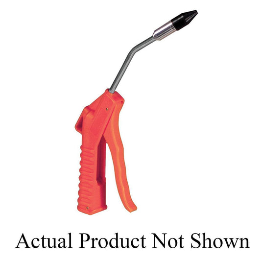 AP.1718 4" Air Blow Gun, a durable and ergonomic air tool designed for precise air pressure control in cleaning, drying, and debris removal applications, ensuring safe operation with a removable rubber tip.