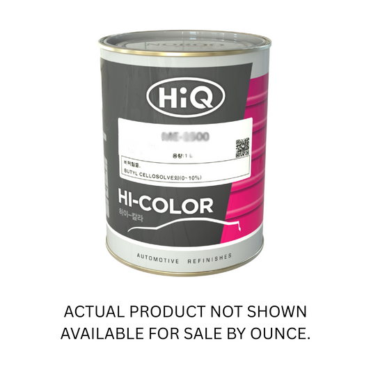 HiQ Hi-Color automotive refinishes paint can, designed for precision touch-ups and professional refinishing applications in auto body shops and industrial settings.