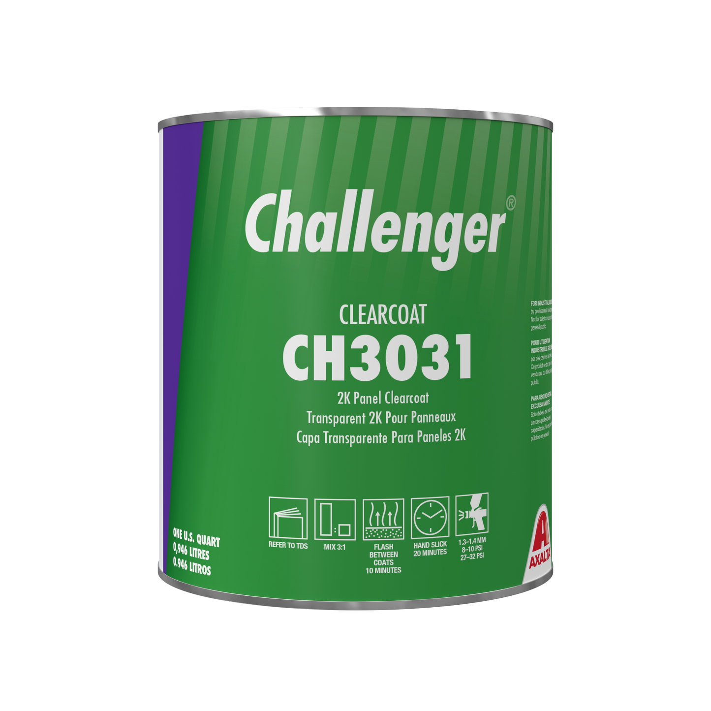 Challenger CH3031 2K Panel Clearcoat – 1 quart automotive refinishing clear.