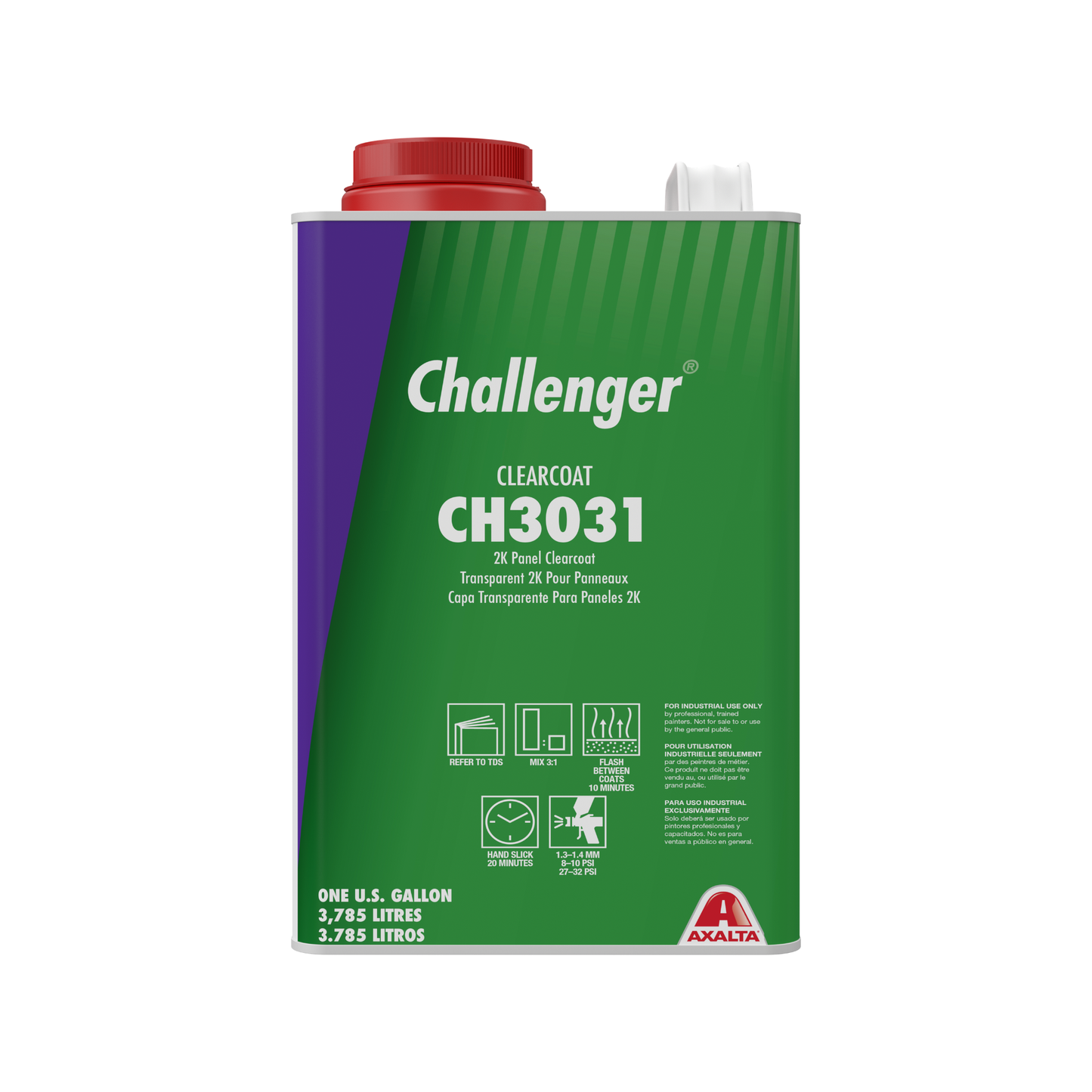 Challenger CH3031 2K Panel Clearcoat – 1 gallon automotive refinishing clear.