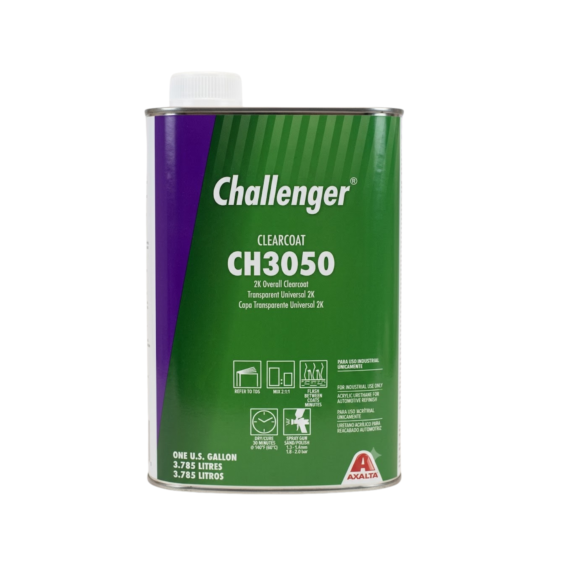 Challenger CH3050 2K Overall Clearcoat – 1 gallon automotive refinishing clear.