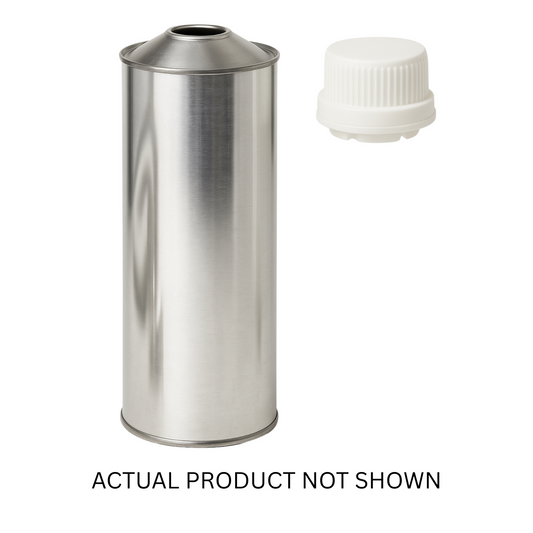 EC.32CTS 32 OZ Conetop Can, a durable and leak-resistant metal container designed for secure storage and dispensing of automotive additives, brake fluids, paint thinners, and specialty chemicals, ensuring easy pouring and reliable sealing.